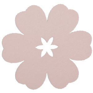Blomma i Trä Rosa