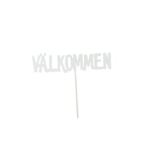 Stick Välkommen Vit