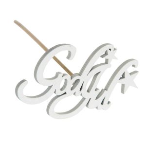 God Jul Stjärna Stick Vit