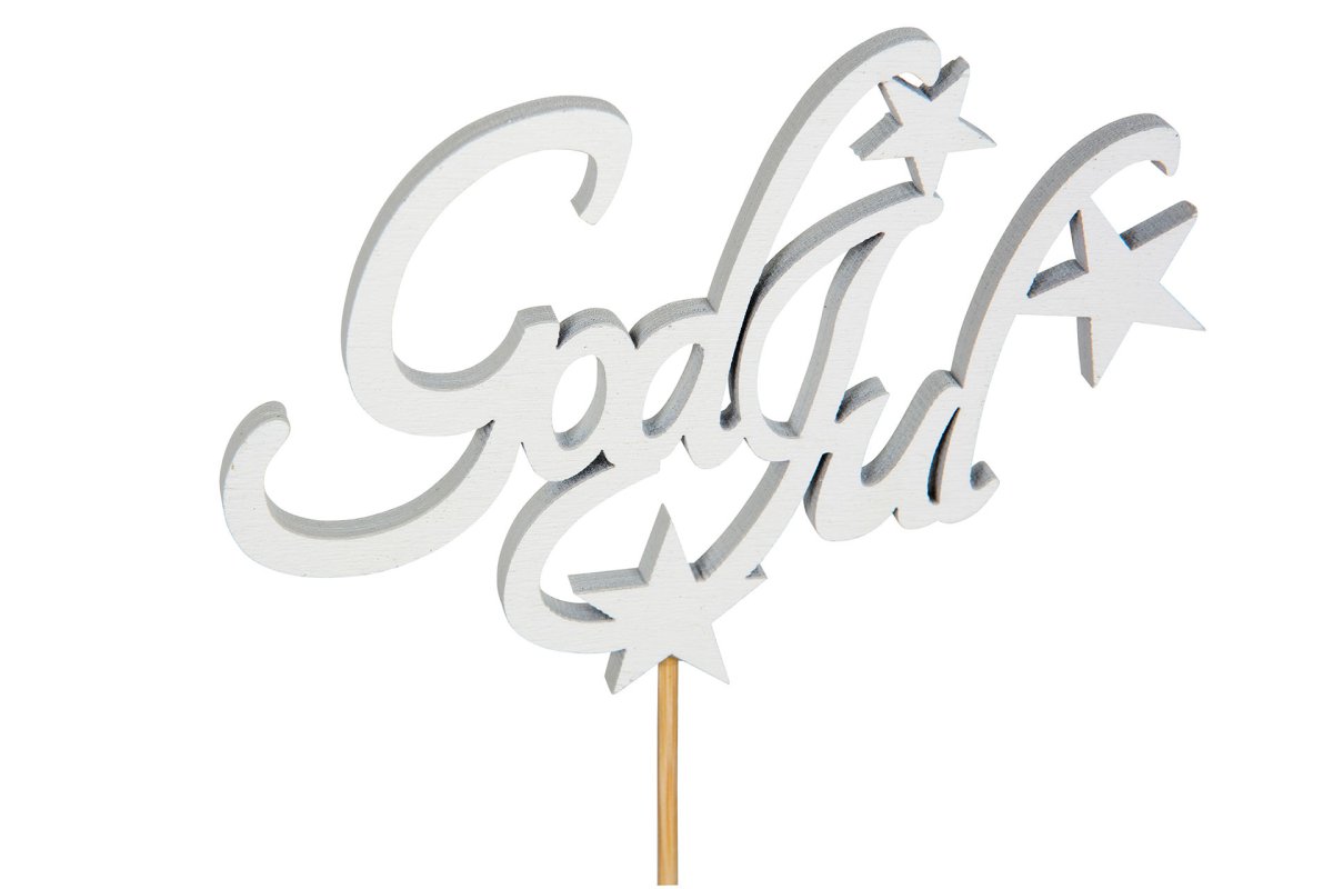 God Jul Stjärna Pinne Vit - Bild 2