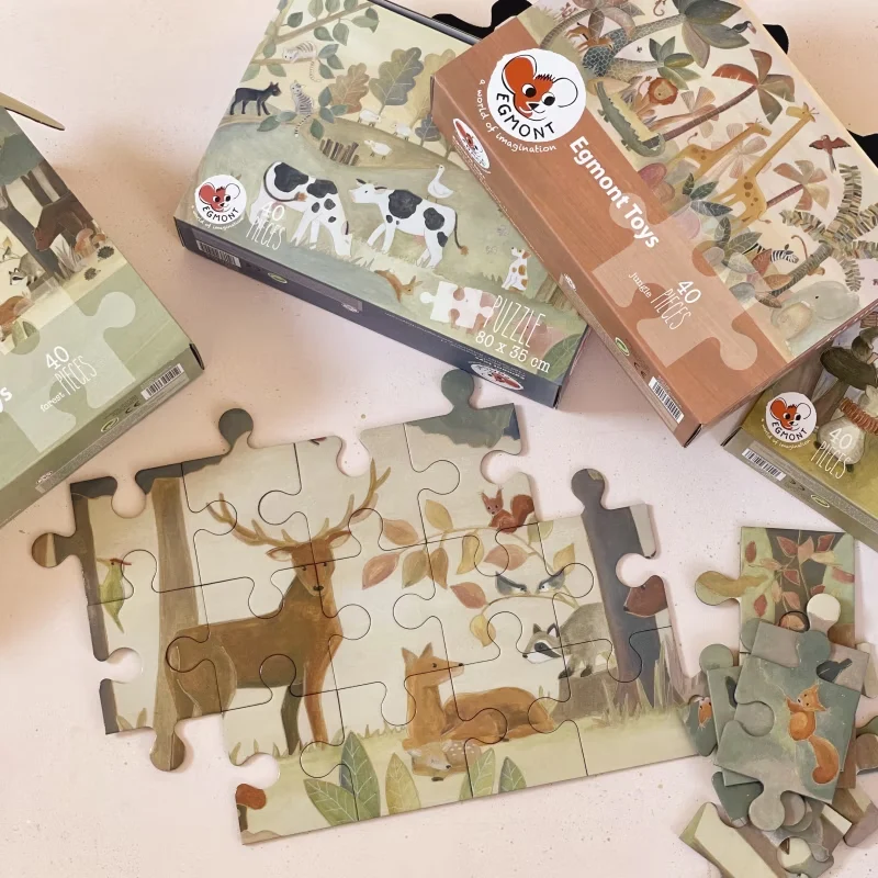Golvpussel Skogen – Ekologiskt Pussel | Egmont Toys - Bild 3