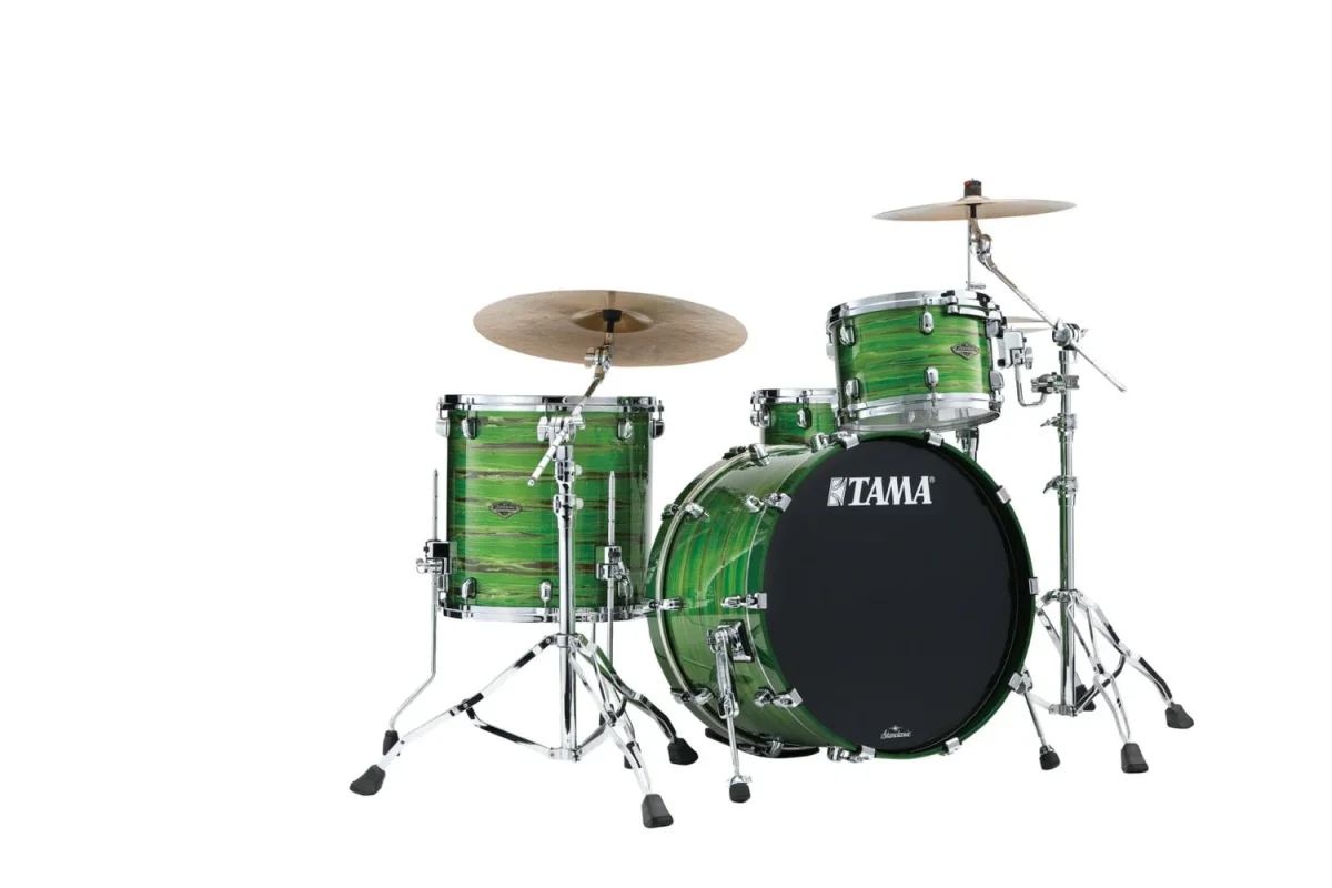 SC Walnut/Birch 3-shellkit (12,16,22), Lacquer Shamrock Oyster