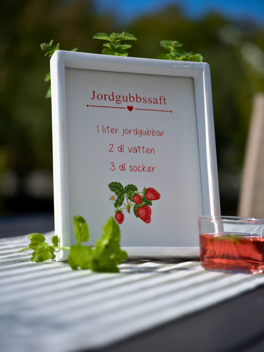 Trätavla Jordgubbe/Citron - Bild 4