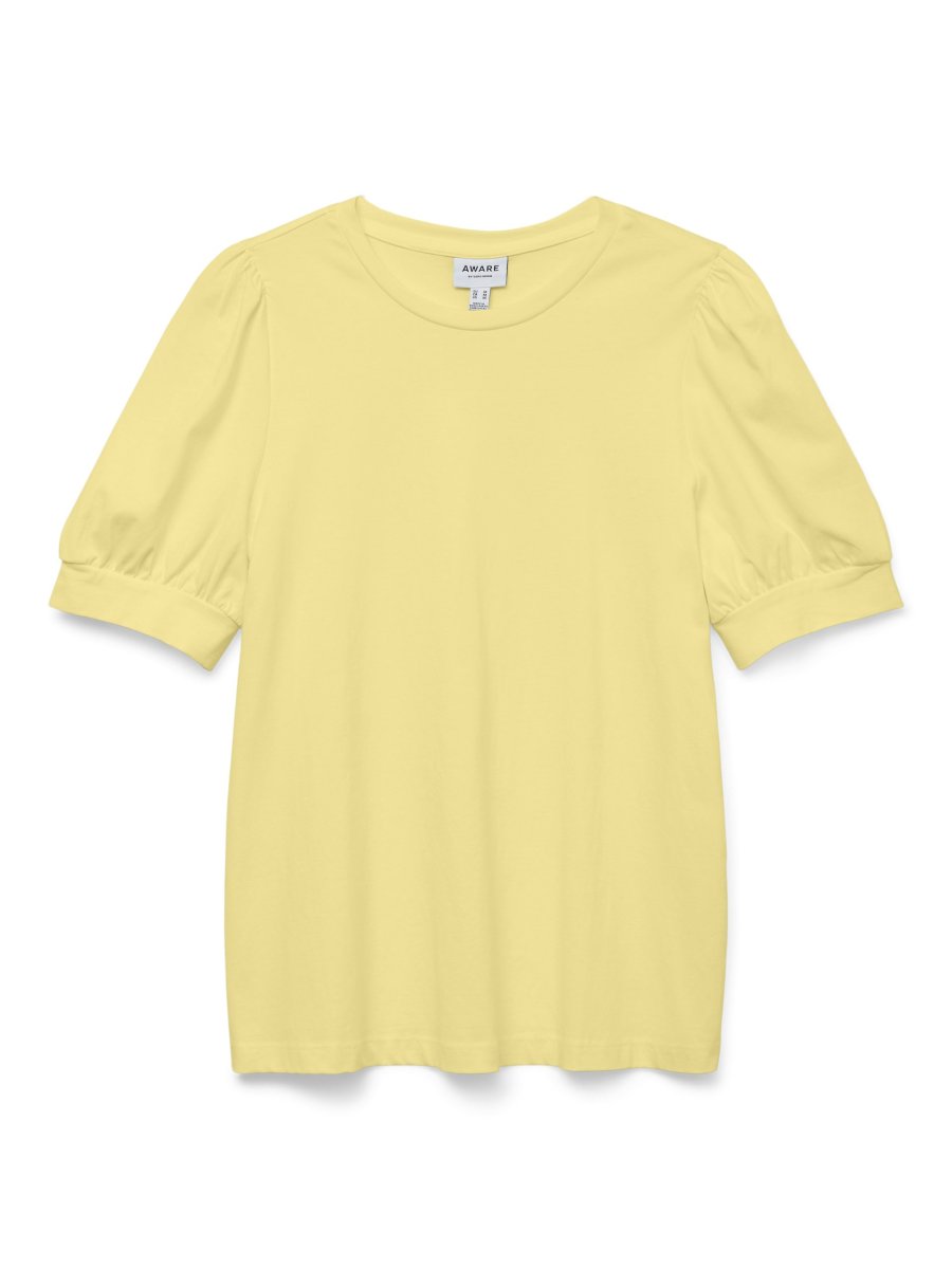 AWKERRY 2/4 O-NECK TOP Lemon Meringue