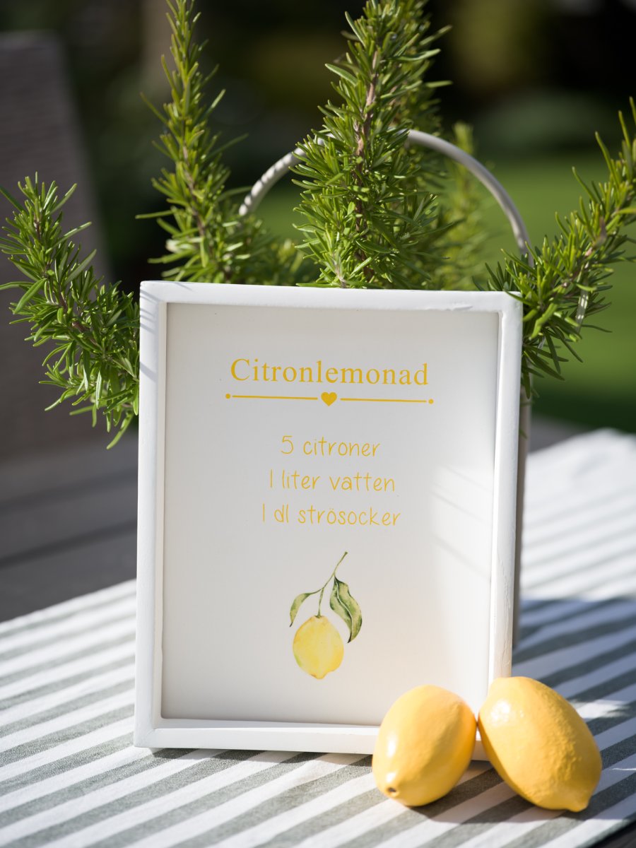 Trätavla Jordgubbe/Citron - Bild 3
