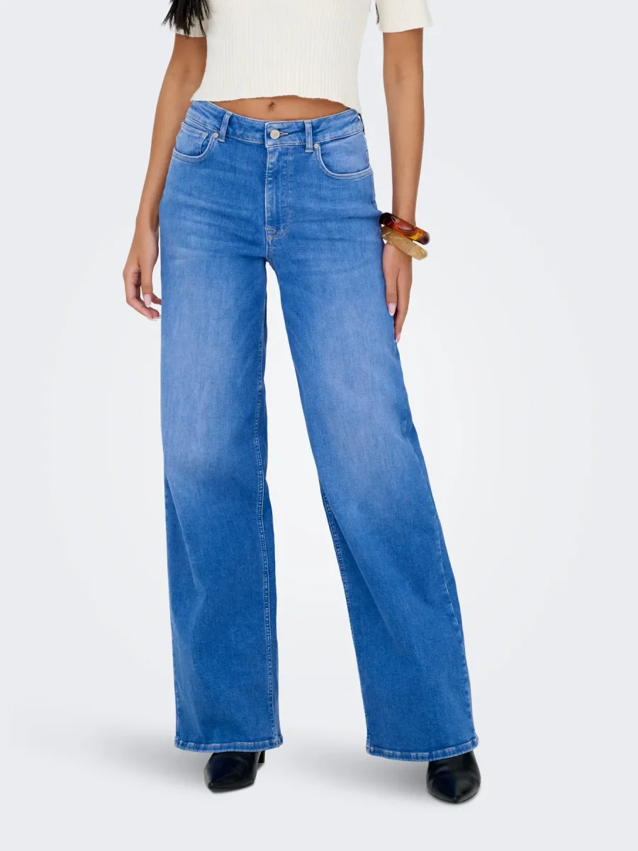 ONLMADISON BLUSH HW WIDE DNM Special Bright Blue Denim - Bild 4