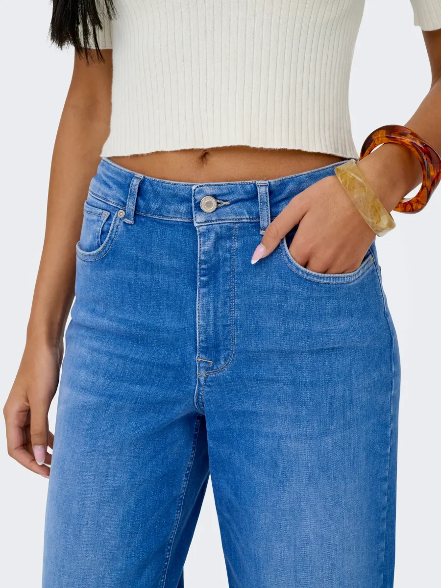 ONLMADISON BLUSH HW WIDE DNM Special Bright Blue Denim - Bild 6