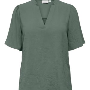 CARNOEMI 2/4 V-NECK BLOUSE Laurel Wreath