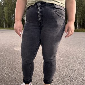 COSY HOUSE TOXIC JEANS KNAPPAR Svart