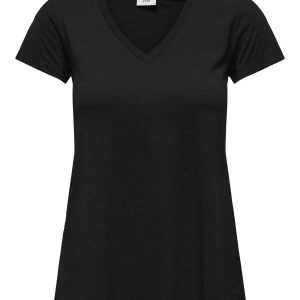 JDYDALILA S/S V-NECK TOP Black