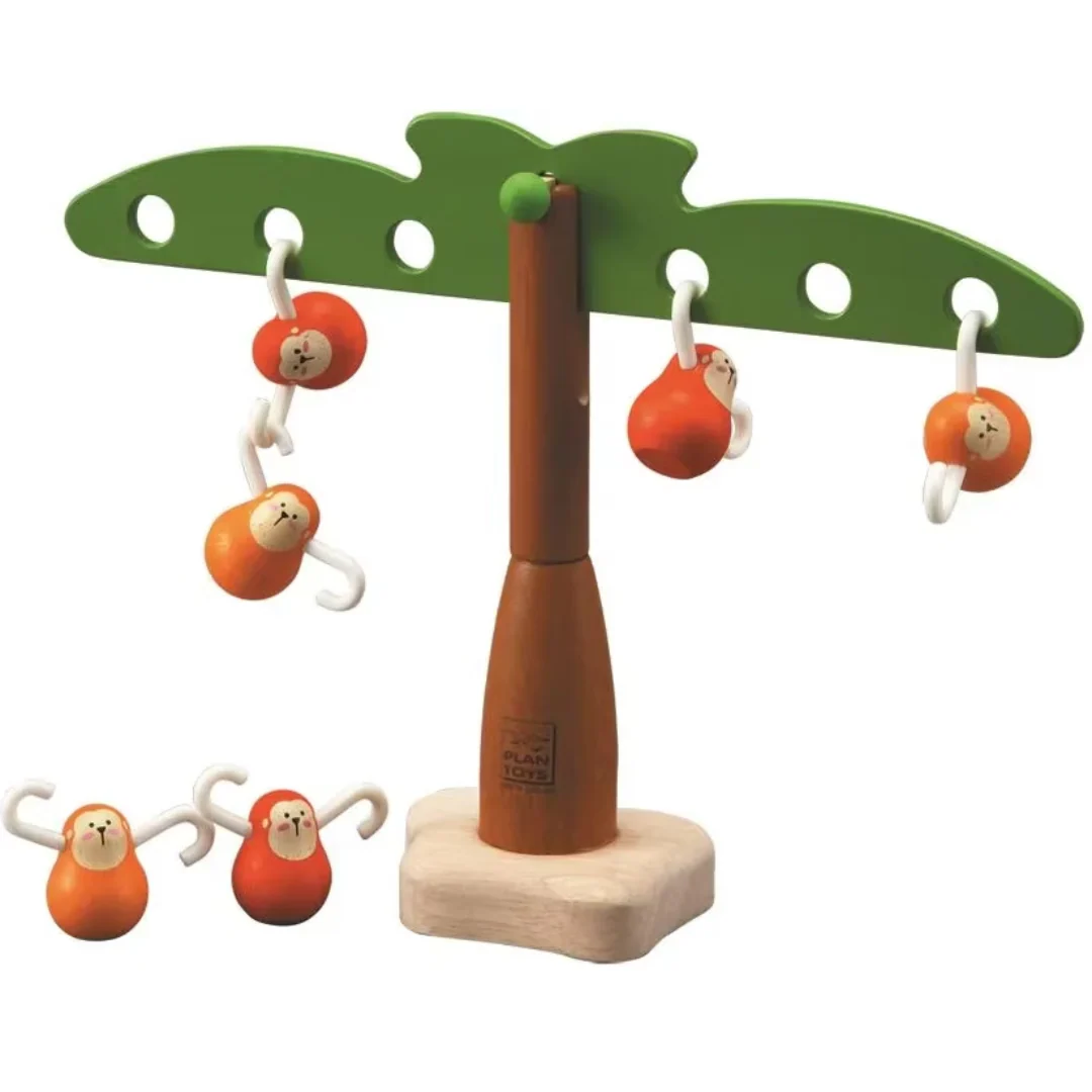 Balanserande Apor i Träd – Ekoleksak | PlanToys - Bild 2