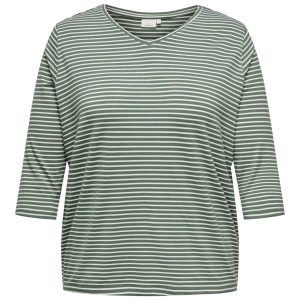 CARLINA 3/4 SLEEVE V-NECK BLOUSE Laurel Wreath