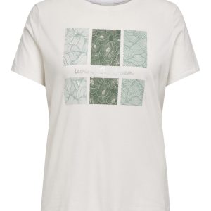 CARCRUZ SS O-NECK TEE Cloud Dancer
