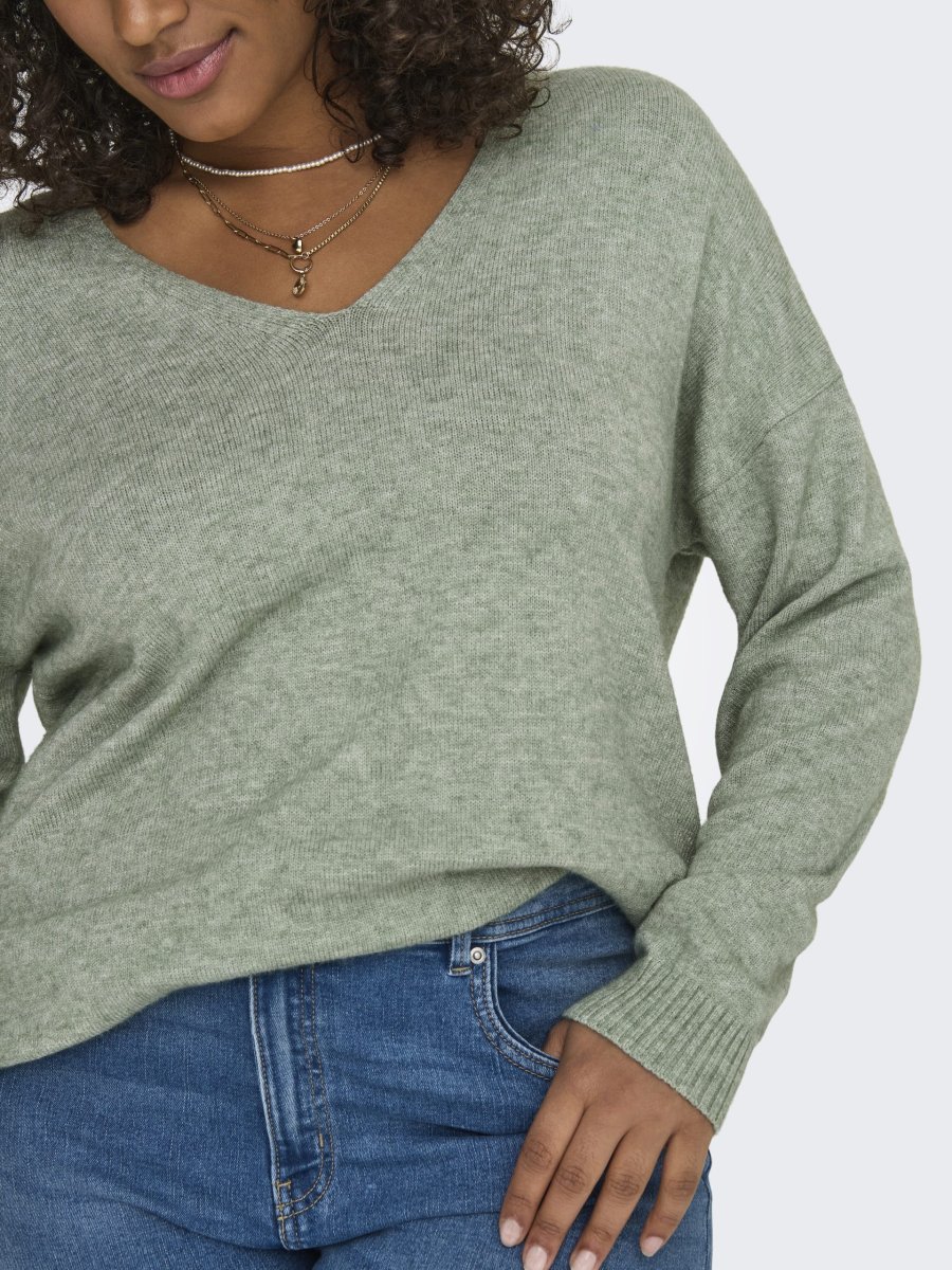 CARMARGARETA LS PULLOVER Basil - Bild 6