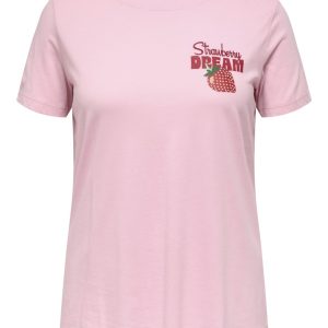 CARADDISON S/S O-NECK TEE Romance Rose