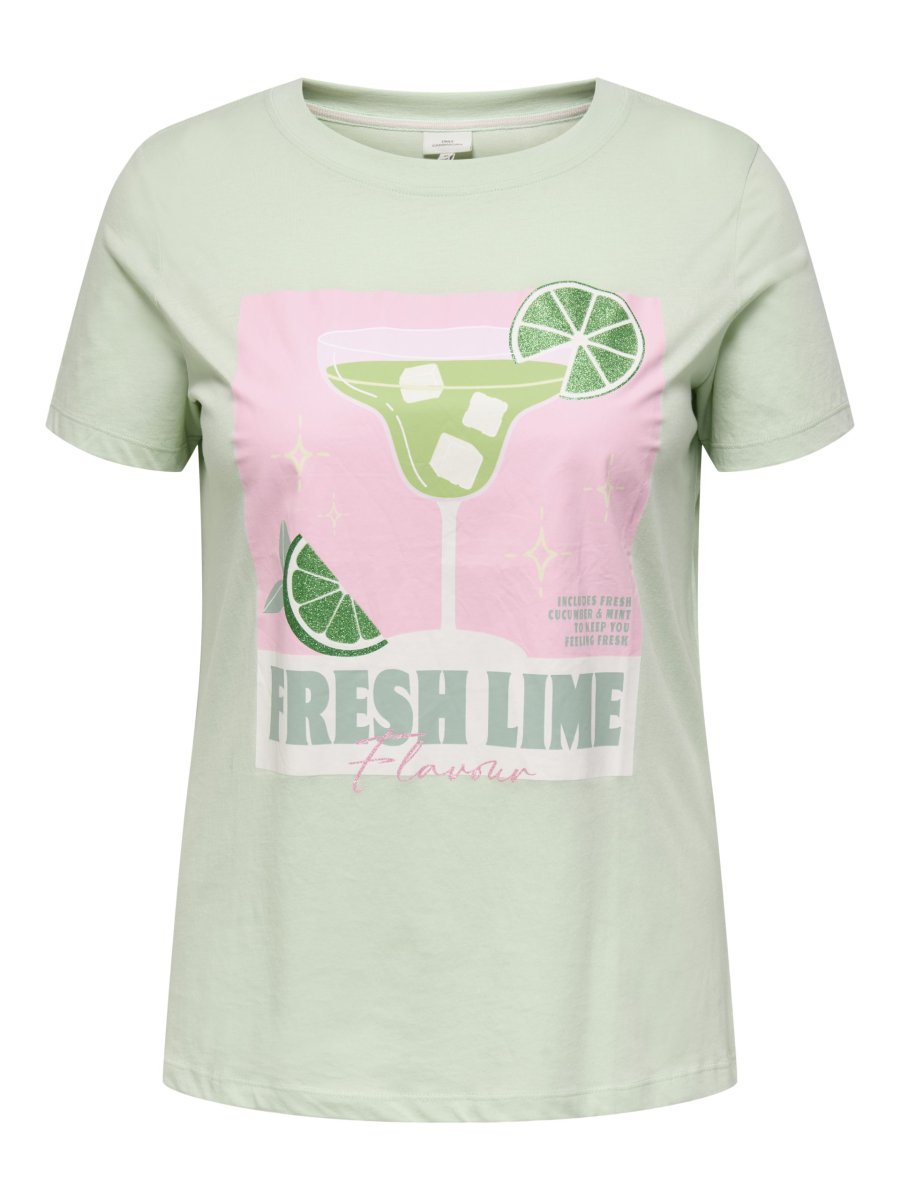 CARADDISON S/S O-NECK TEE Green Lily