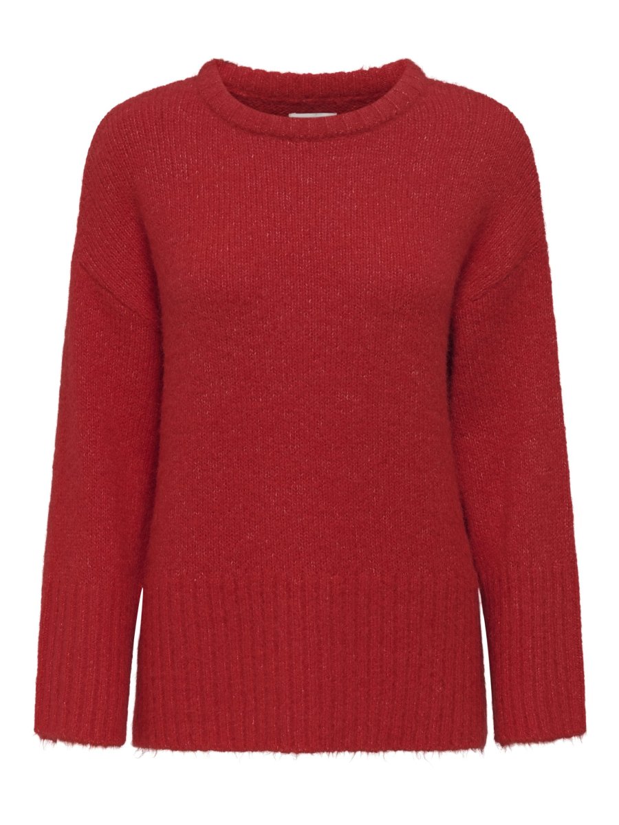 ONLMAGGIE LIFE LS LOOSE O-NECK Salsa Melange