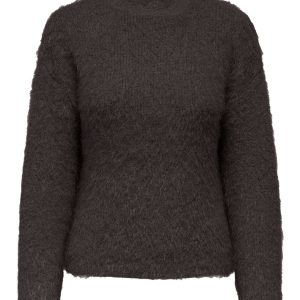 ONLLULU LS RIB HIGHNECK Seal Brown