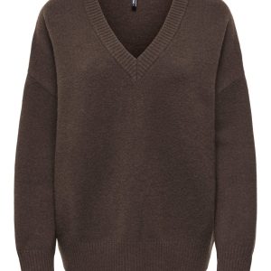 ONLMARI LS LOOSE V-NECK Chocolate Martini