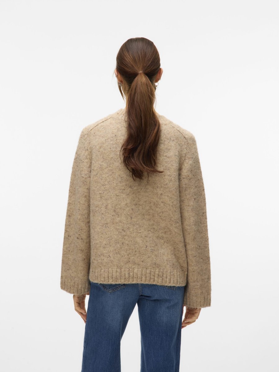 VMINGRID LS O-NECK PULLOVER Silver Mink - Bild 4