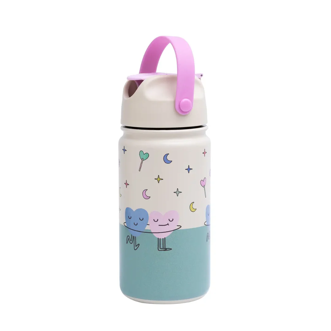 Vattenflaska 420 ml – Dansande Hjärtan | the cotton cloud - Bild 2