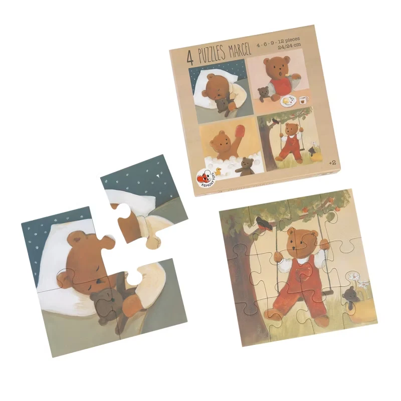 4 Pussel Marcel – Träpussel för Barn | Egmont Toys - Bild 2