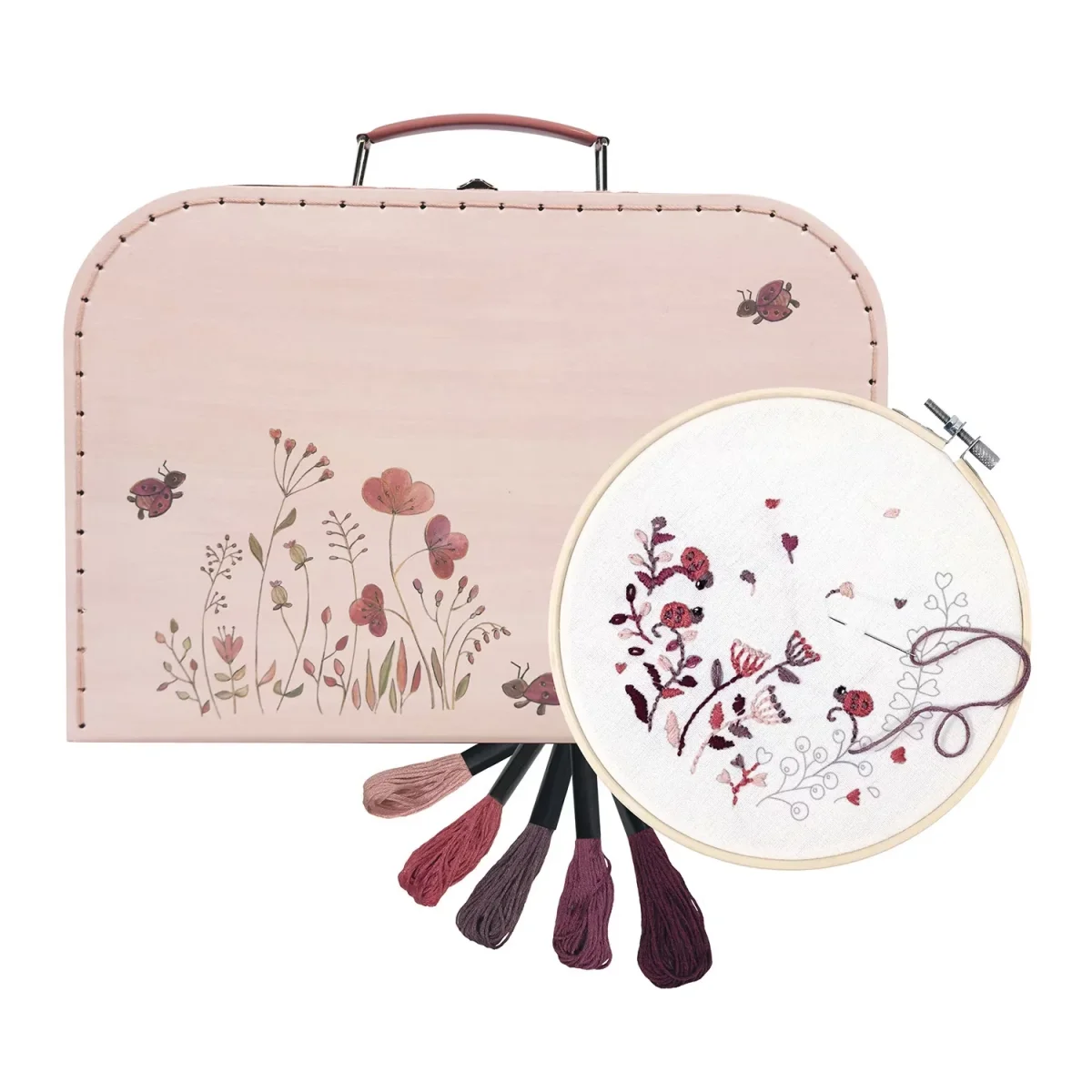 Broderikit med Nyckelpigor – Pyssel | Egmont Toys