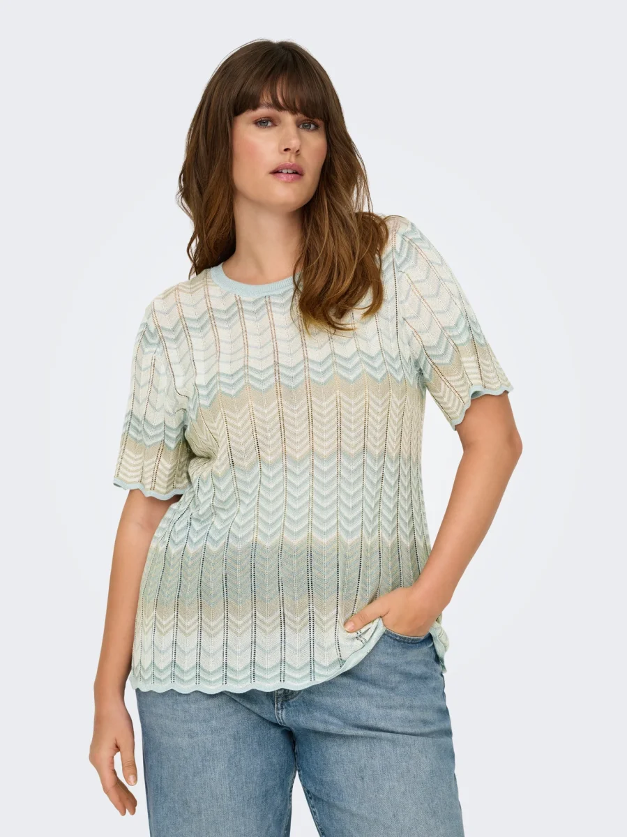 CARALVIRA LIFE SS GLITTER O-NECK - Bild 5