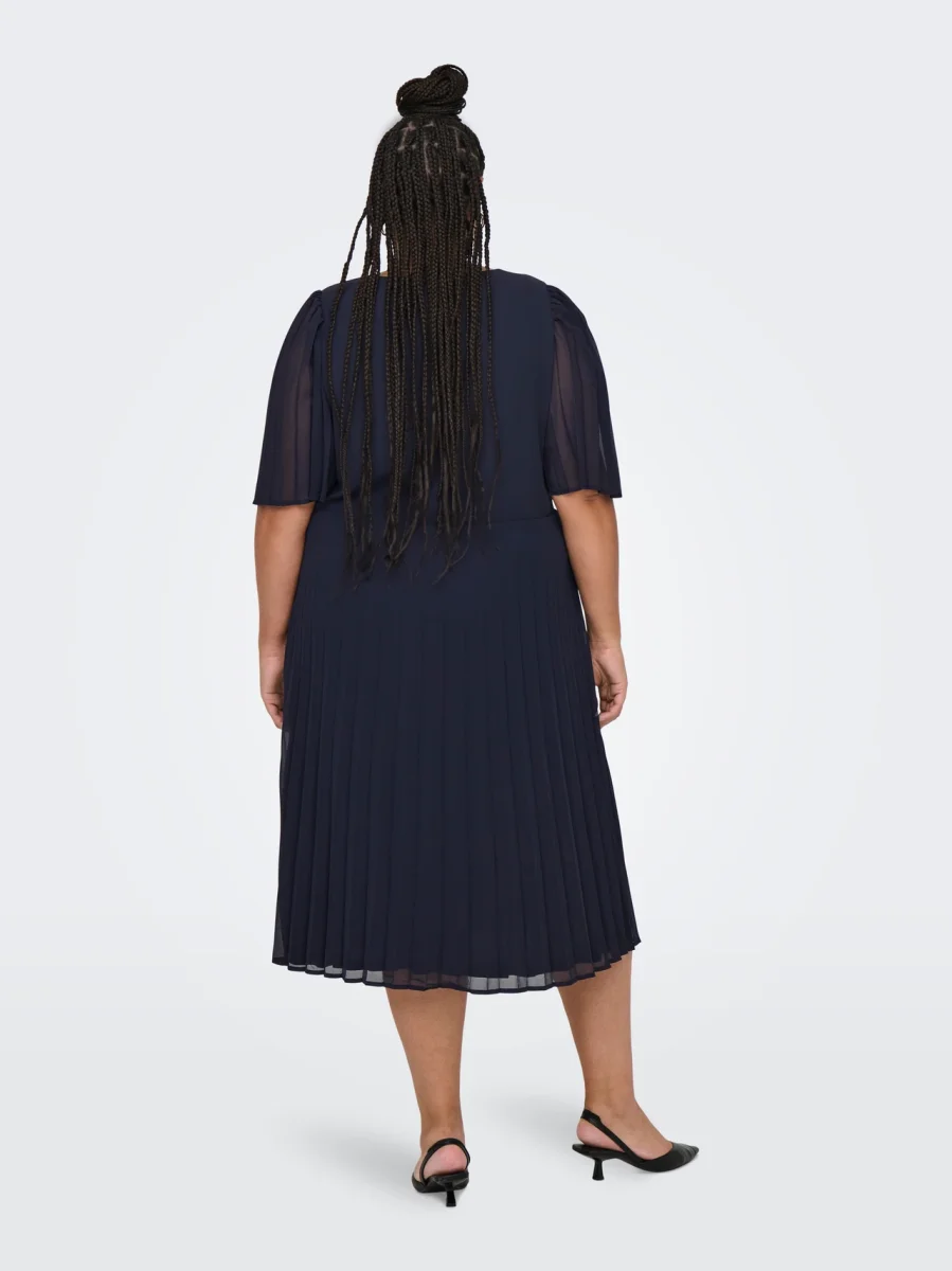 CARCELIN 2/4 CALF PLISSE DRESS Night Sky - Bild 6