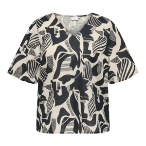 CARMALUSI SS V-NECK TOP