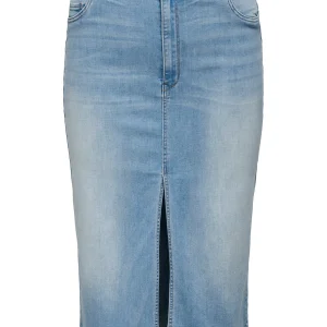 CARROSE HW SKIRT MIDI Light Blue Denim