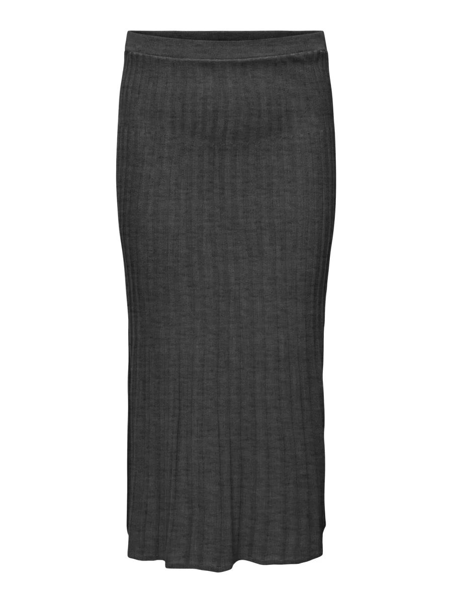 CARTESS MIDI SKIRT Dark Grey Melange