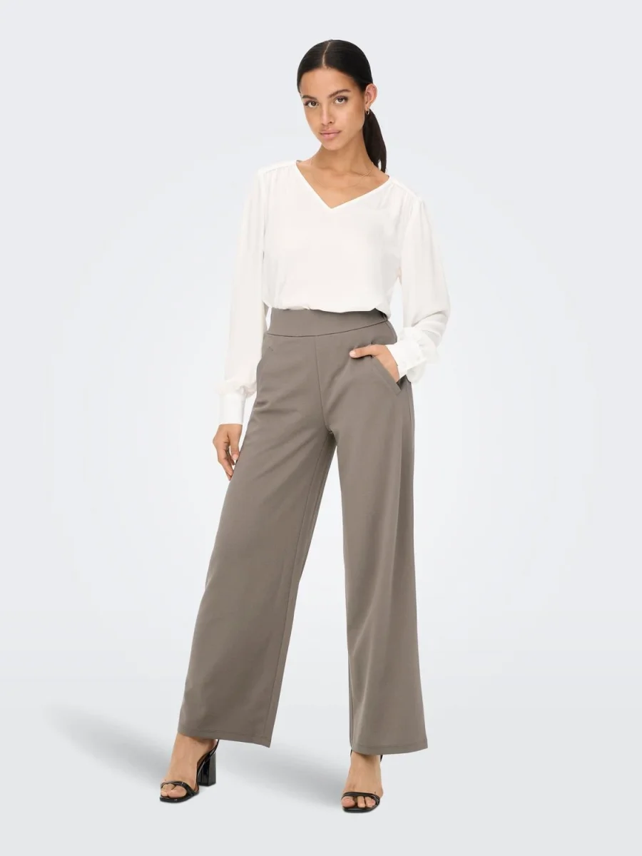 JDYLOUISVILLE CATIA WIDE PANT Driftwood - Bild 6