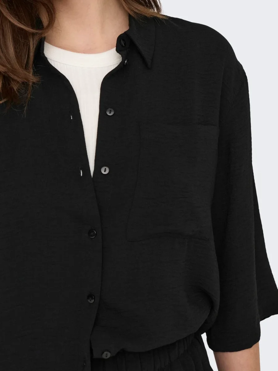 JDYDIVYA LIFE 3/4 LOOSE SHIRT Black - Bild 7