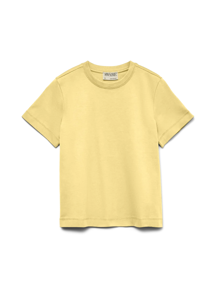 AWNAIMA SS O-NECK T-SHIRT Lemon Meringue