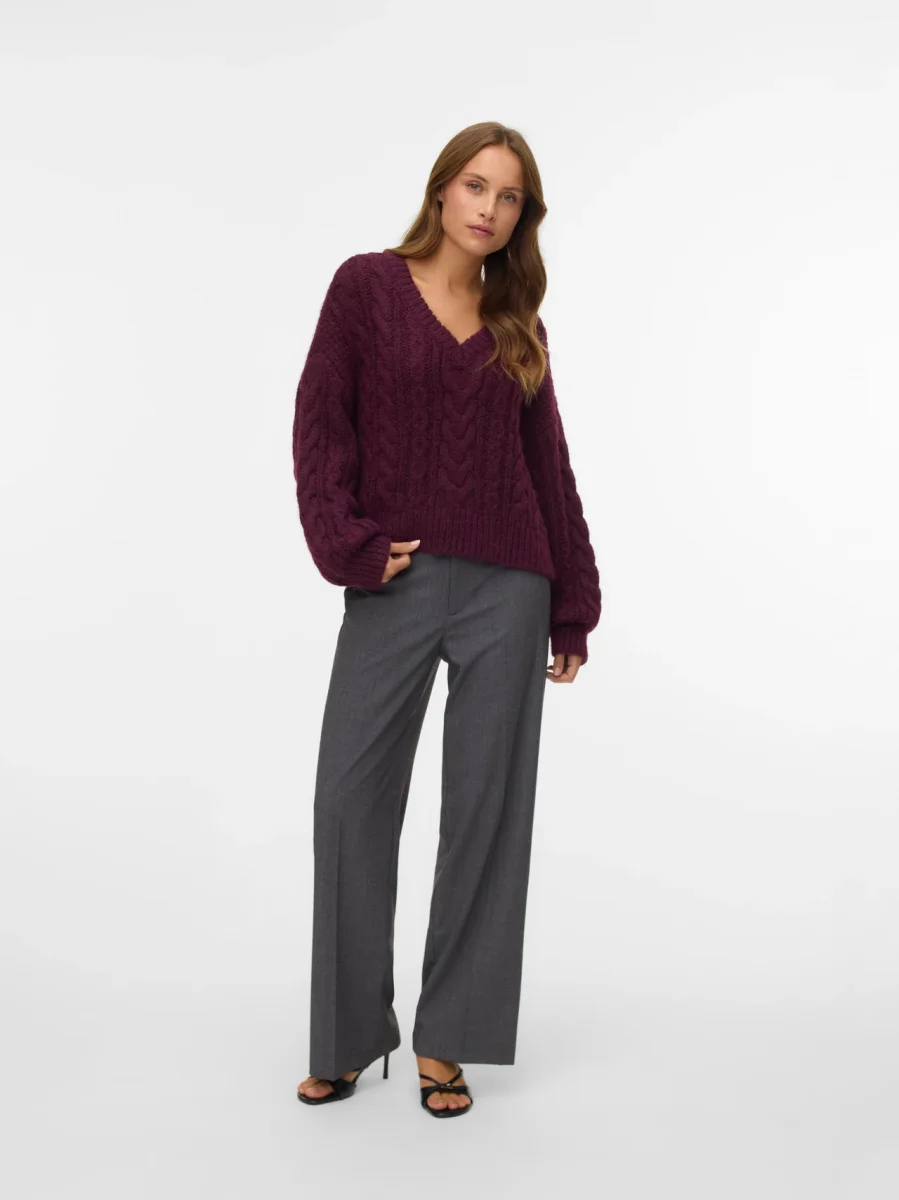 VMTEXAS MW STRAIGHT PANT Dark Grey Melange - Bild 4