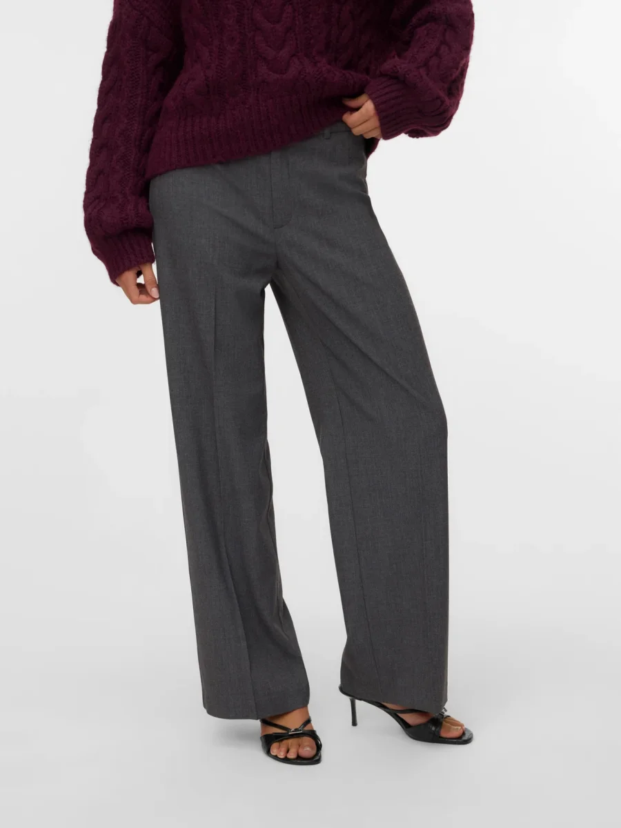 VMTEXAS MW STRAIGHT PANT Dark Grey Melange - Bild 5
